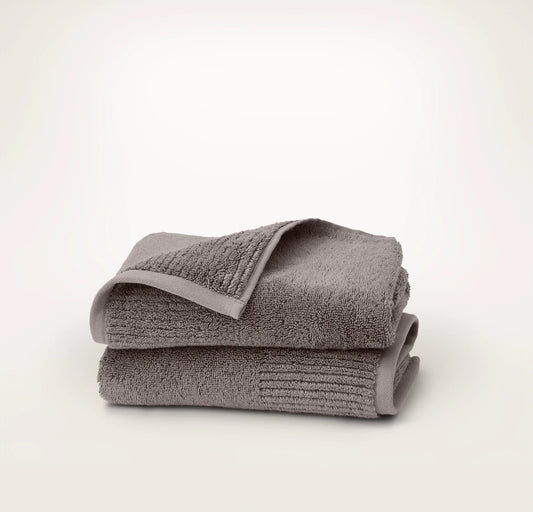 Turkish Ultra Plush Hand Towels (Pair) - Stone