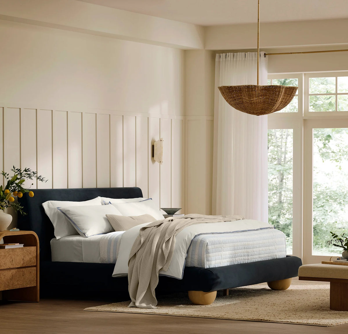 Shoreline Quilt Set - White/Seabreeze