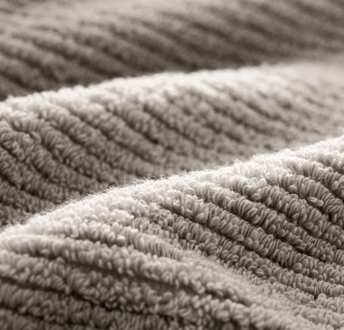 Turkish Ribbed Bath Towel Set