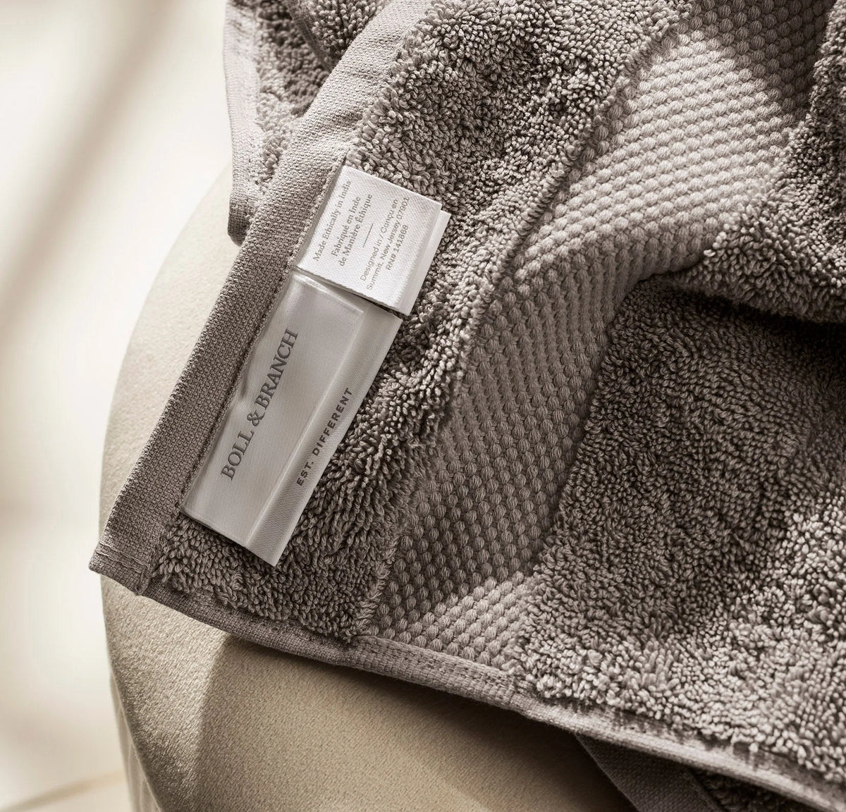 Plush Bath Sheet - Stone