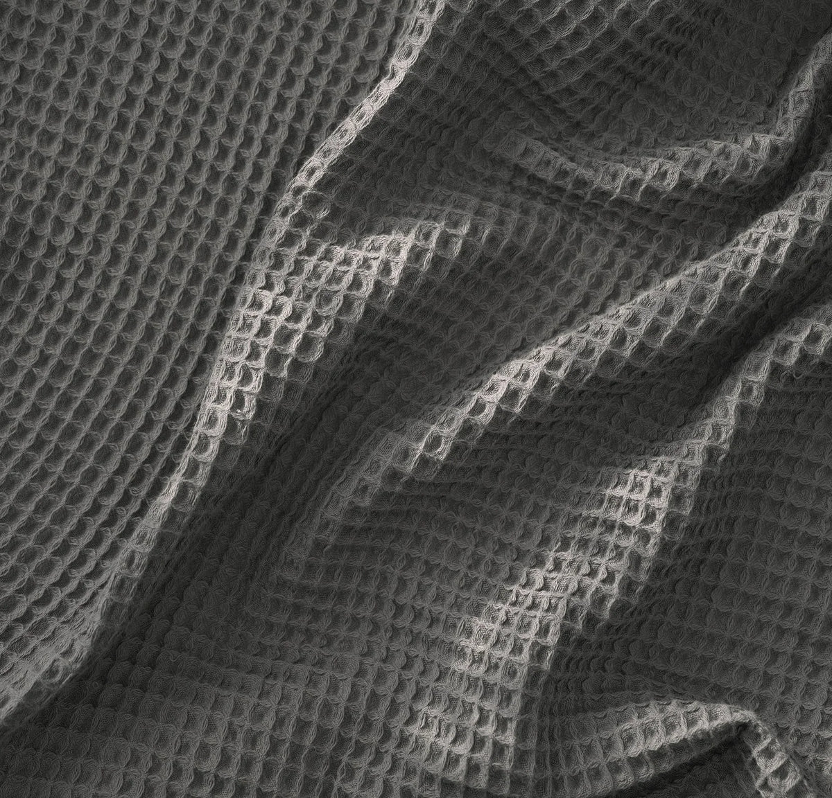 Waffle Bed Blanket - Stone