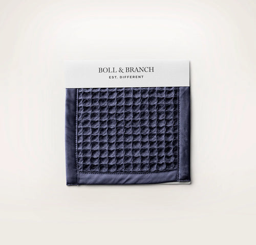 Waffle Fabric Swatch - Coastal Navy
