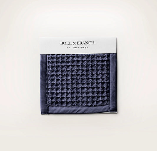 Waffle Fabric Swatch - Coastal Navy