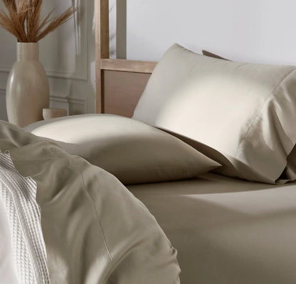 Percale Hemmed Sheet Set - Oak
