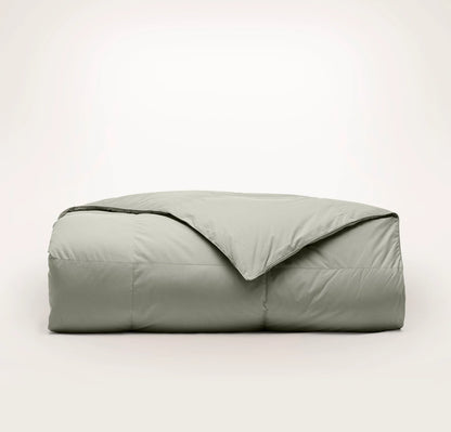 Percale Quilted Down Alternative Comforter - Sageleaf