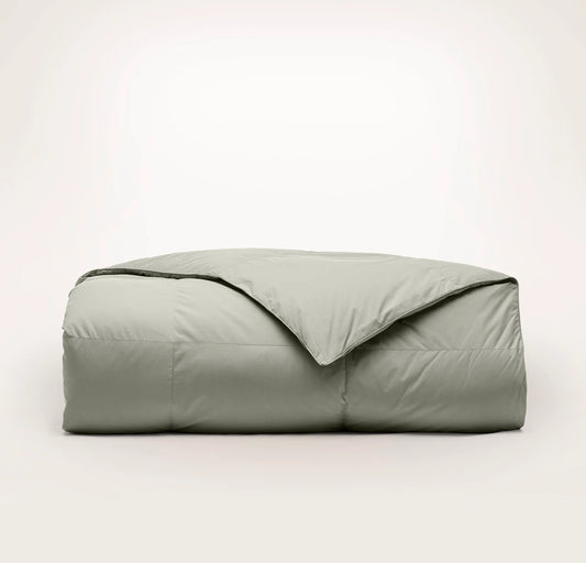 Percale Quilted Down Alternative Comforter - Sageleaf