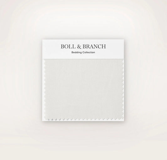Percale Hemmed Fabric Swatch - Mist